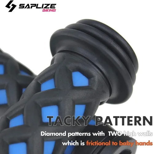 Vista 4 de SAPLIZE Empuñaduras de Manillar para Bicicleta Infantil, Longitud Más Corta (10,5 cm), para Bicicletas de Niñas, Niños, Bicicletas de Equilibrio