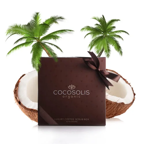 Vista 9 de COCOSOLIS Juego de 4 paquetes de café arábica, aceites esenciales naturales, los exfoliantes orgánicos perfectos para tu cara y cuerpo, exfoliante