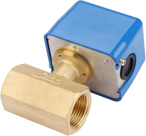 Vista 3 de Oumefar Interruptor de control de paleta de flujo de agua líquida, 1 unidad 5.2-23L/minuto válvula eléctrica estable de agua interruptor de flujo
