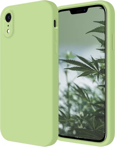 Vista 9 de FireNova Funda diseñada para iPhone XR, de silicona mejorada [borde recto] y [protección de cámara] con forro de microfibra suave antiarañazos, 6.1