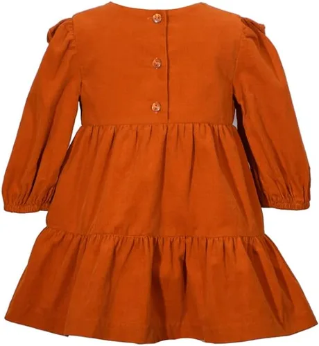 Vista 2 de Bonnie Jean - Vestido de Acción de Gracias para niña, vestido de cosecha de pana para bebés y niñas pequeñas