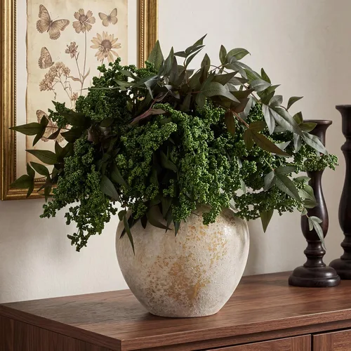 Vista 8 de Zeyune 3 tallos de bayas artificiales de 35 pulgadas, decoración