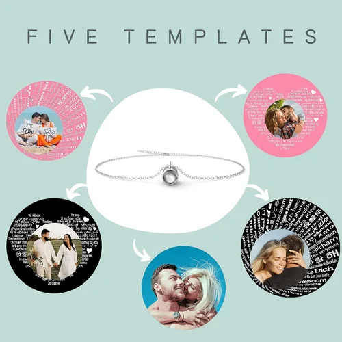 Vista 4 de EMIRISTICPersonalizedPhotoBraceletWithPictureInside-HandmadeFreeSizeCustomPictureBraceletforGirlsBoysWomenMen-Valentine'sDayBirthdayAnniversaryAnySpe