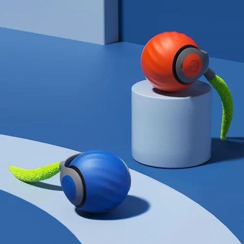Vista 11 de Petgravity Speedy Sprint - Pelota de juguete para gatos, juguetes interactivos mejorados para gatos de interior, 2 velocidades, pelota móvil Azul