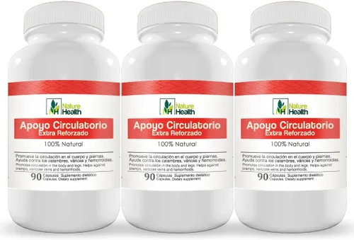 Vista 6 de Apoyo Circulatorio para Cuerpo y piernas, suplemento vegano con Ginkgo biloba, Perejil, Zapote Blanco, Espino Blanco y Cancerina, (1)