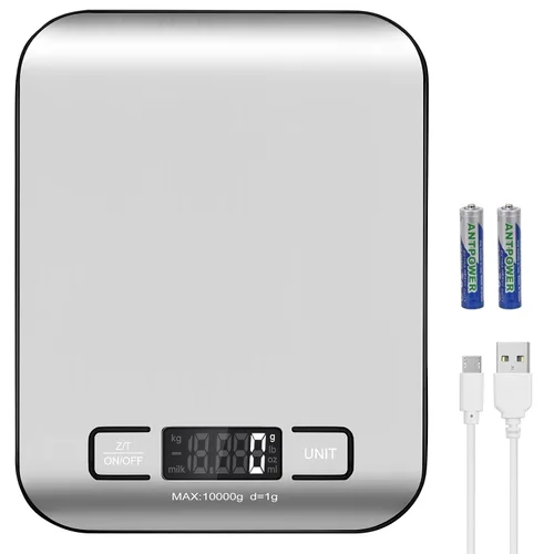 Vista 13 de Báscula digital de envío, panel de acero inoxidable, báscula postal portátil precisa para paquetes, pequeña empresa, cocina, alimentos, artículos