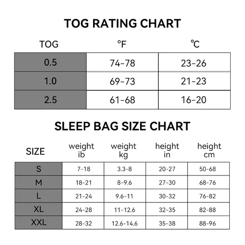Vista 7 de Saco de dormir de rayón hecho de bambú, de 0 a 6 meses, 2.5 tog para invierno, cálido y ultrasuave, manta vestible para bebé, saco de dormir de 0 a