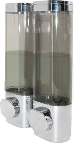 Vista 9 de Dispensador de jabón de 1 cámara para montaje en pared, dispensador de bomba de ducha de baño de 13.5 fl oz, dispensador de jabón de ducha de loción