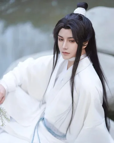 Vista 5 de Xie Lian disfraz de cosplay antiguo chino Hanfu bata Tian guan ci fu disfraces de cosplay para hombres y mujeres en Halloween