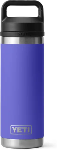 Vista 47 de YETI Rambler Botella de 18 oz, aislada al vacío, de acero inoxidable con tapa Chug, negro