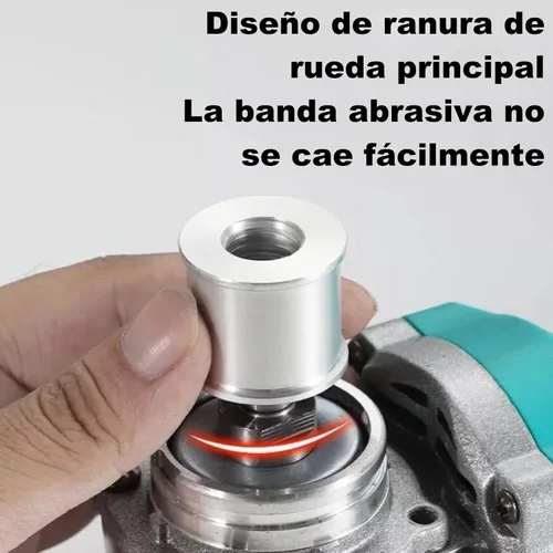 Vista 8 de Herramienta de conversión de amoladora angular, herramienta de amoladora modificada para lijadora de banda, accesorio para pulidora de lijadora