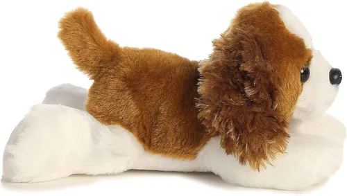 Vista 5 de Aurora® Adorable Mini Flopsie™ Charles™ Animal de peluche, facilidad juguetona, compañeros atemporales, color marrón, 8 pulgadas