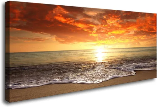 Vista 12 de Baisuart A61269 - Impresiones en lienzo de arte abstracto para pared, pinturas impresas en gris y marrón, lienzo estirado con marco de madera