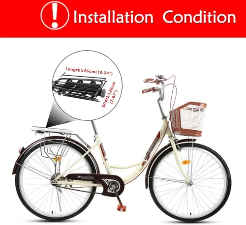 Vista 6 de Asiento Trasero para Niños de Bicicleta, Accesorio de Asiento de Bicicleta para Niños Montado en la Parte Posterior para Bicicleta de Adultos