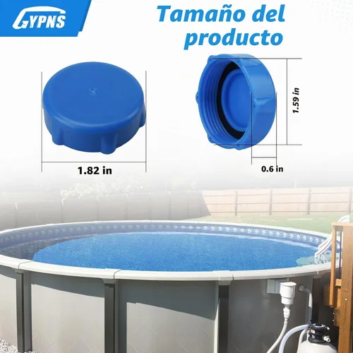 Vista 2 de Tapa de válvula de agua de drenaje de piscina para pieza de repuesto de piscina Coleman