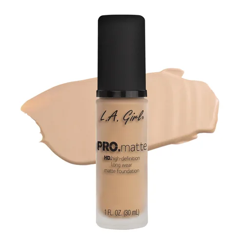 Vista 14 de L.A. Girl PRO.Matte Foundation, Sand GLM678 (Paquete de 2)
