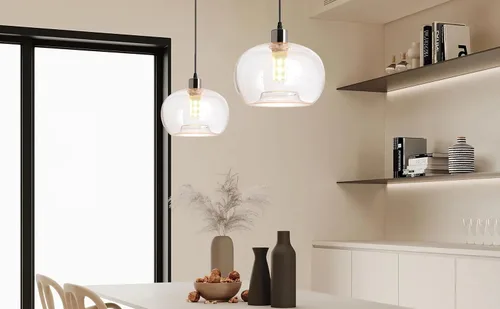 Vista 6 de Lámpara colgante de estilo moderno que funciona con pilas con control remoto, mini lámpara colgante de isla de cocina, lámparas colgantes sobre
