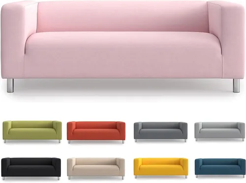 Vista 12 de TLYESD Funda de sofá Klippan de repuesto para funda de sofá IKEA Klippan, funda de sofá Klippan, solo funda (Gris Oscuro)