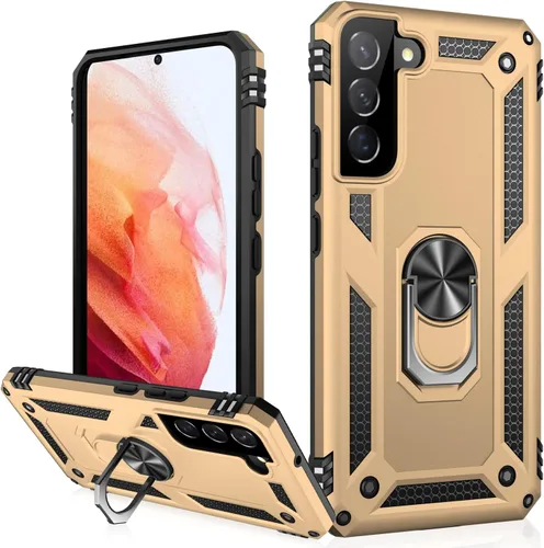 Vista 14 de IKAZZ Funda para Galaxy S21, Grado Militar Resistente a Golpes de Servicio Pesado Cubierta Protectora para Teléfono Pasa Prueba de Caída de 16 pies