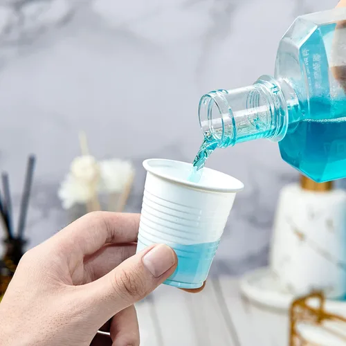 Vista 2 de Lilymicky Paquete de 500 vasos de plástico desechables de 3 onzas, vasos de baño de plástico de 3 onzas, pequeños chupitos de fiesta de gelatina