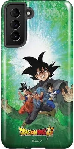 Vista 5 de Skinit Funda para teléfono Pro compatible con Galaxy S21 Plus 5G, diseño oficial de Dragon Ball Super Goku