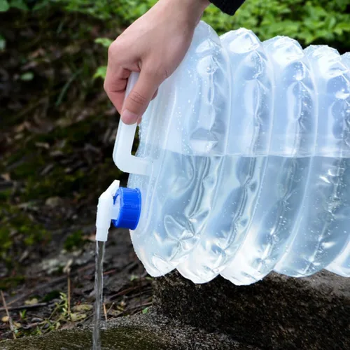 Vista 6 de BESPORTBLE Contenedor de agua Contenedores de agua Jarras de agua para almacenamiento Almacenamiento de agua de emergencia de 5 galones Contenedor