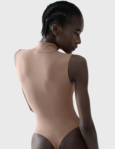 Vista 34 de PUMIEY Body sin mangas con cuello alto falso para mujer, colección Sharp