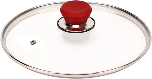 Vista 2 de Sartén con tapa de piedra de sabor (11.0 in), color rojo