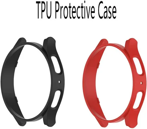 Vista 7 de SHUAXI - Protector de pantalla (3+2 unidades) compatible con Samsung Galaxy Watch 5 Pro de 1.772 pulgadas, película de vidrio templado