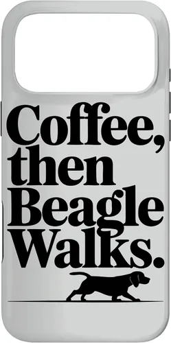 Vista 22 de Funny Beagle Walks Dad Beagle Mom Parent Beagle Coffee Case for iPhone XR