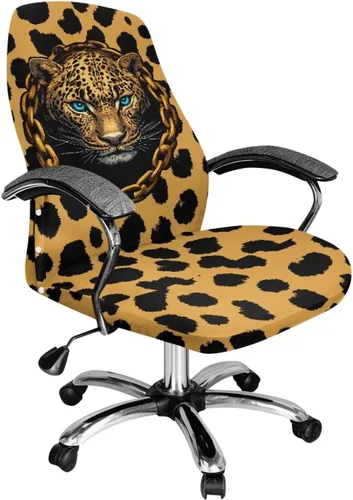 Vista 39 de Funda para silla de oficina de mármol morado, lavable, funda para silla de escritorio, fundas para silla de computadora para silla giratoria, silla