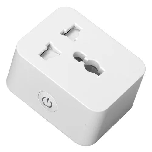 Vista 2 de Mini enchufe inteligente con temporizador de programación y control de voz 15A 100-240V WiFi para automatización del hogar