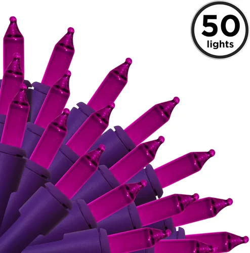 Vista 2 de Brite Star 50 Lt Designer Series Mini luces, púrpura, cable morado Alambre morado (50 Lt)