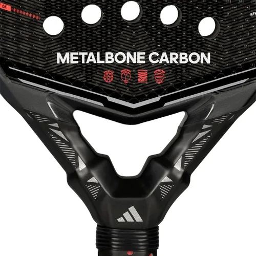 Vista 2 de adidas Metalbone Carbon 2026 - Raqueta negra, forma de diamante, espuma EVA Soft Performance, carbono aluminizado 6K