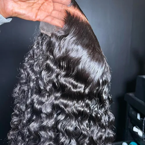 Vista 31 de BEEOS - Peluca frontal encaje HD 13x6 ondas corporales densidad 180% cabello humano nudos decolorados 18 pulgadas