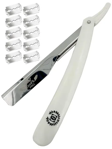 Vista 9 de Maquinillas de afeitar para hombre, rasurar Cuchilla Maquinilla de afeitar roja + 10 cuchillas desechables (negro)