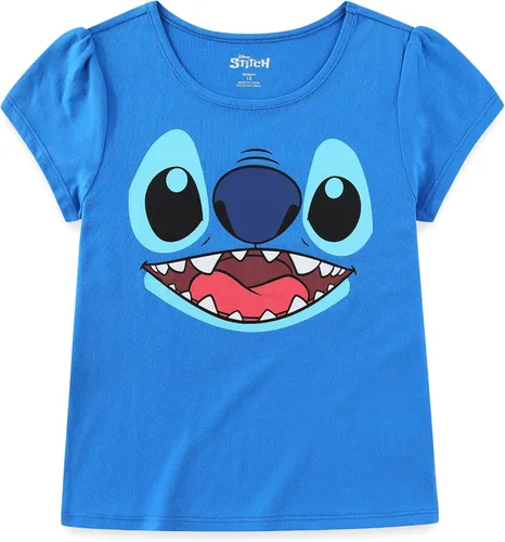Vista 21 de Disney Lilo and Stitch - Paquete de 3 camisetas de manga corta para niñas pequeñas a grandes
