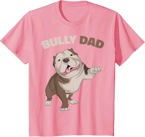 Vista 43 de American Bully Dad Dog Owner Father Funny Men T-Shirt Asphalt Grey