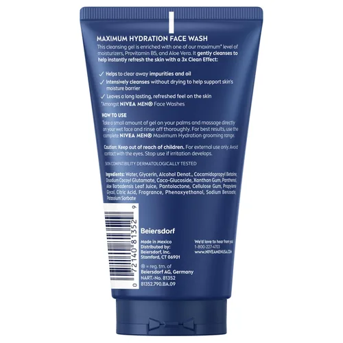 Vista 10 de NIVEA MEN Loción facial de máxima hidratación, loción facial con protector solar SPF 15 de amplio espectro para hombres, paquete de 4 tubos de 2.5