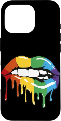 Vista 20 de iPhone 16 LGBT Rainbow Lip Pro Gay Pride Month LGBTQ Case