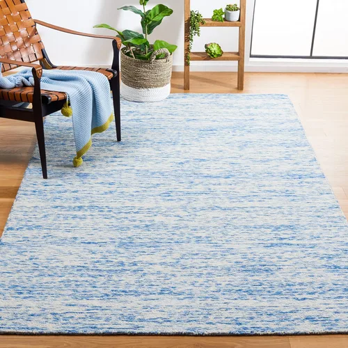 Vista 9 de SAFAVIEH Himalaya Collection - Alfombra decorativa de 2 x 3 pies, color plateado, hecho a mano, ideal para zonas de alto tráfico en entrada, sala