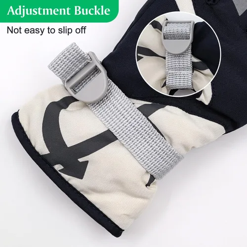 Vista 4 de HADEEONG Guantes de invierno para niños, impermeables, guantes de nieve para niños y niñas, guantes cálidos para deportes al aire libre, snowboard