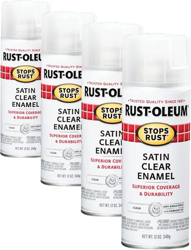 Vista 77 de Rust-Oleum 7776830 - Pintura en aerosol para prevención del óxido, 12 onzas, negro plano