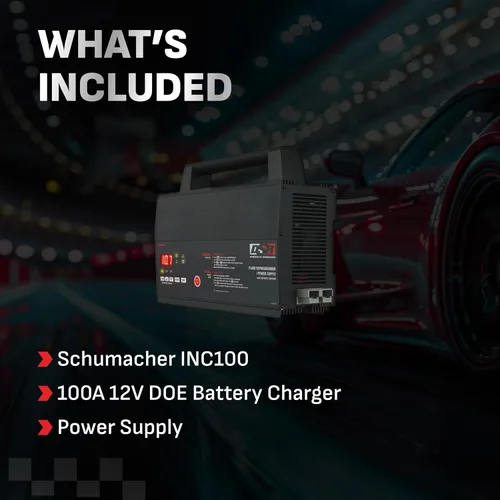 Vista 7 de Schumacher Electric DSR Pro, Cargador de Batería de Coche de 100A de Servicio Profesional y Fuente de Alimentación, Modo de Servicio, Reprogramación