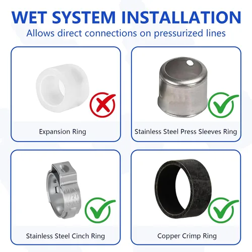 Vista 5 de Codo giratorio NPT hembra de 1/2 pulgada Pex × 1/2 pulgada sin plomo, compatible con PEX-B, paquete de 2