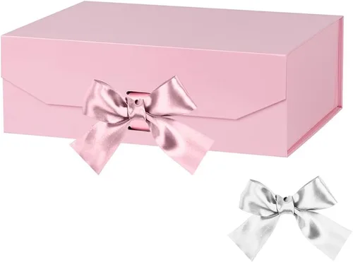 Vista 73 de GoooodGift Caja de regalo grande azul, 1 paquete de 13.5 x 11 x 5.3 pulgadas, caja de regalo de lujo para regalos con tapa de cierre magnético