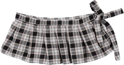 Vista 5 de Agoky Uniformes escolares japoneses para mujer minifalda plisada con volantes falda plisada para cosplay