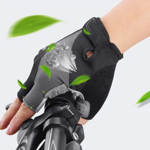 Vista 4 de CXWXC Guantes de ciclismo para hombres y mujeres Guantes de gel transpirable para bicicleta de montaña Guantes de bicicleta antideslizantes