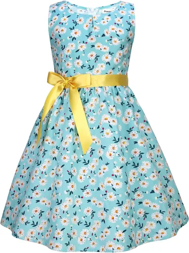 Vista 47 de Vestido de verano para niña, de algodón, con diseño floral