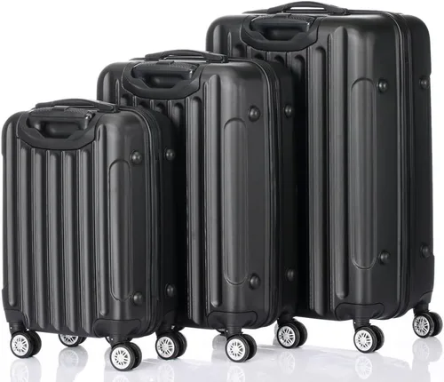 Vista 8 de Imseigo Juegos de maletas rígidas 3 en 1 con ruedas giratorias y bloqueo TSA, 202428 pulgadas, equipaje de ABS duradero portátil ligero para viajes